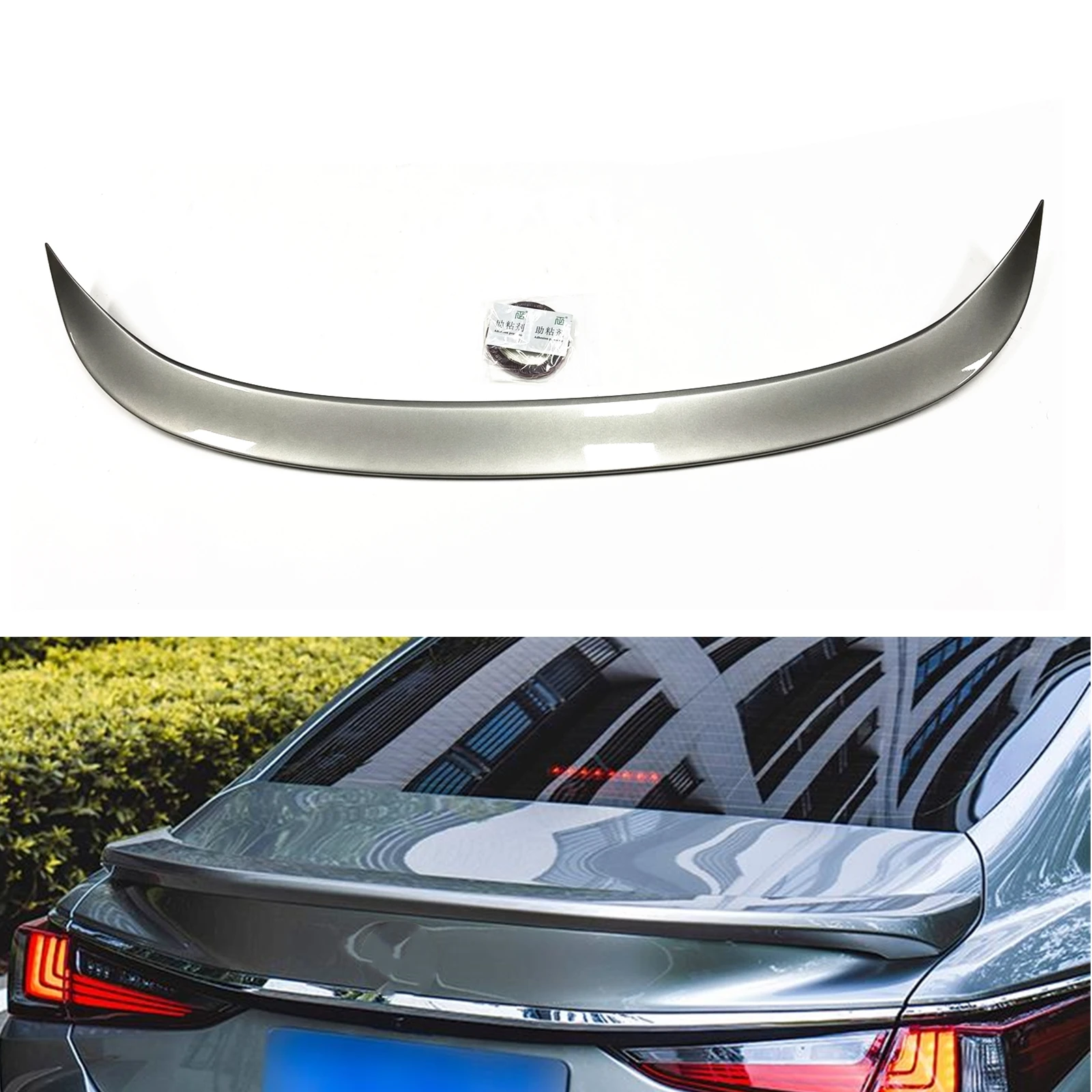 

Rear Trunk Lid Spoiler Lip Wing Tailgate Trim Flap Duckbill Splitter Auto Accessories For Lexus ES350 ES250 300h 2019-2023