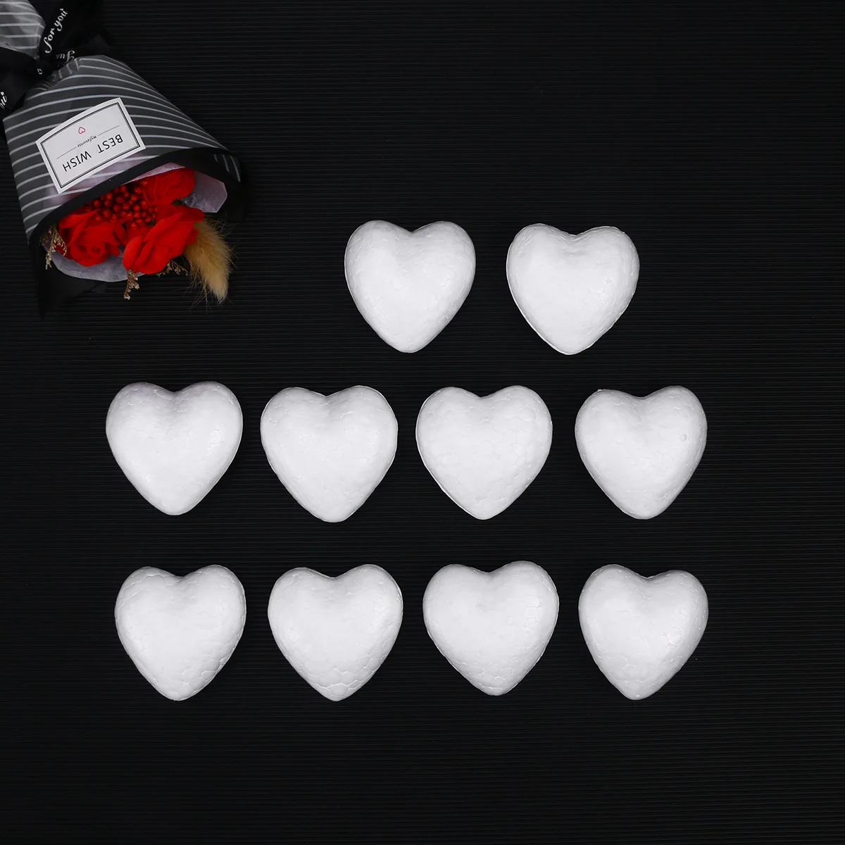 

Foam Craft Styrofoam Heart Shaped Polystyrene Hearts Supplies Diy Decorations Ornaments Christmas Party Wedding White Modeling