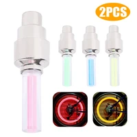 2pcs bike lights wheel spokes led lights tire gas nozzle inside lights motorcycle mountain bicycle tyre lamp cycling accessories