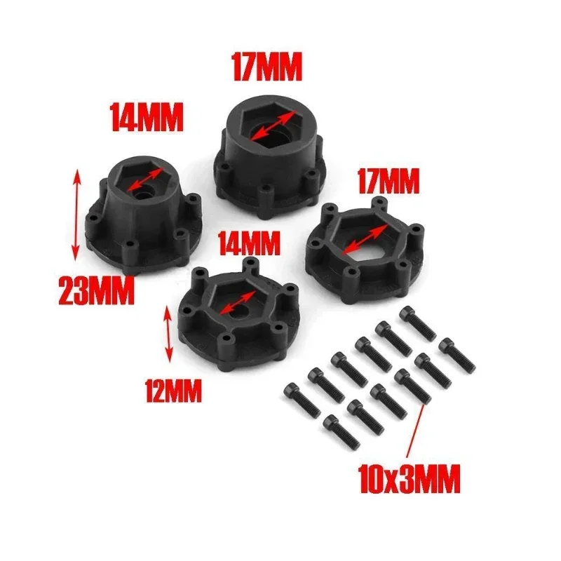 2 шт. 165 мм колеса Monster Truck набор ободов шины 12 14 17 шестигранная ступица для 1/8