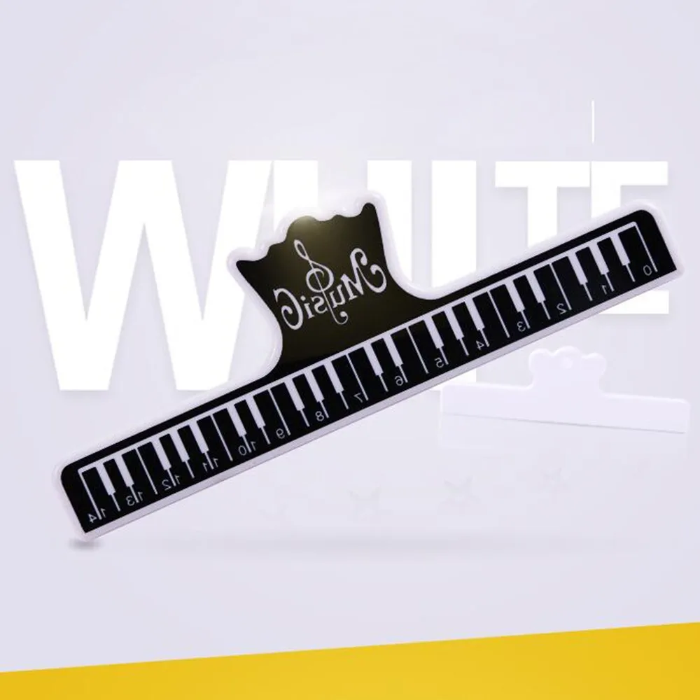 

Colorful Plastic Music Book Page Note Clip Piano Holder Music Score Fixed Clips 15.5cm Guitar Violin Piano Player Spring Clips