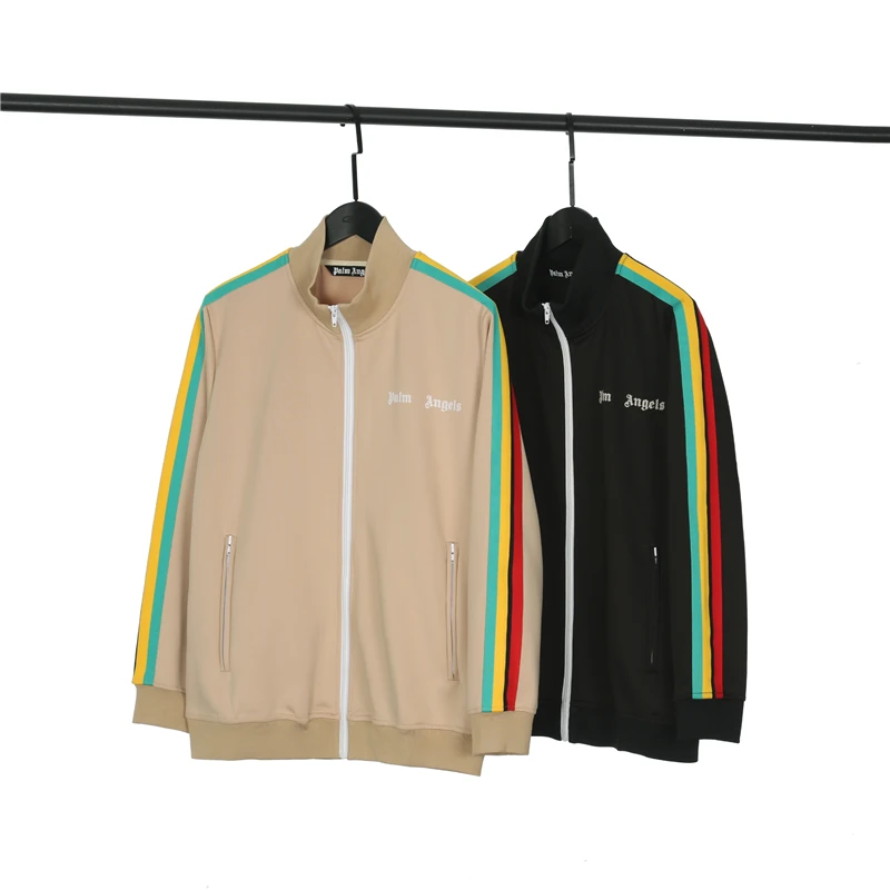 

Palm Angels 22SS Unisex Men and Women Striped Sportswear Sweatpants Trendy Fashion Loose Couple Casual Sports Suit Friend Gift