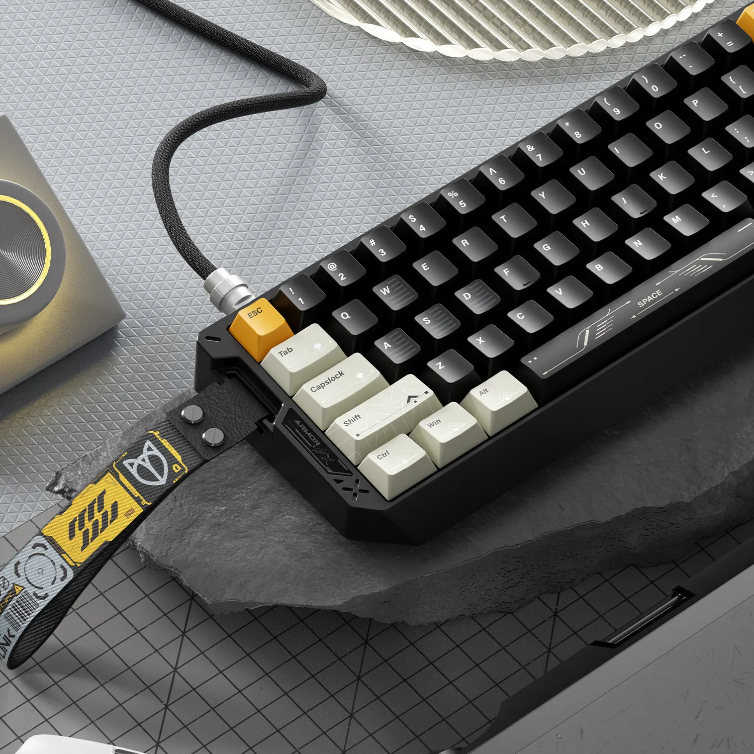 Фото Набор кейкапов PIIFOX для магнитных клавиатур 61/68%: кастомные Cherry PBT, Wooting, Artisan Point. Игровой аксессуар. №4