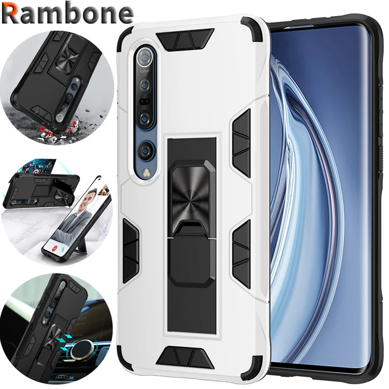 

Magnetic Metal Case Xiaomi 10 Pro 9T CC9 Pro Note 10lite Bracket Protection Back Cover For Redmi K30 K20 9a 8a Note9 Pro Max 8 7