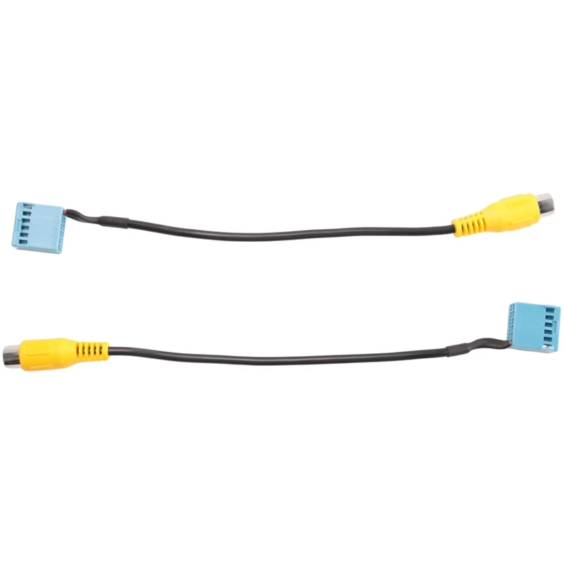 2 шт. автомобильная камера заднего вида RCA видеокамера конвертируемый кабель для