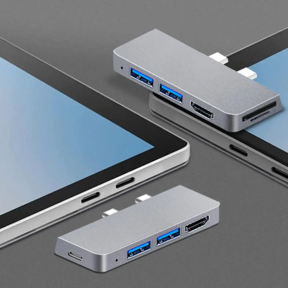 

Type-c To -compatible Usb C Multiport Hub Pd Usb3.0 Card Reader Hub Usb-c Hub Pd Charging 6 In 1 Usb-c Hub Data Transfer