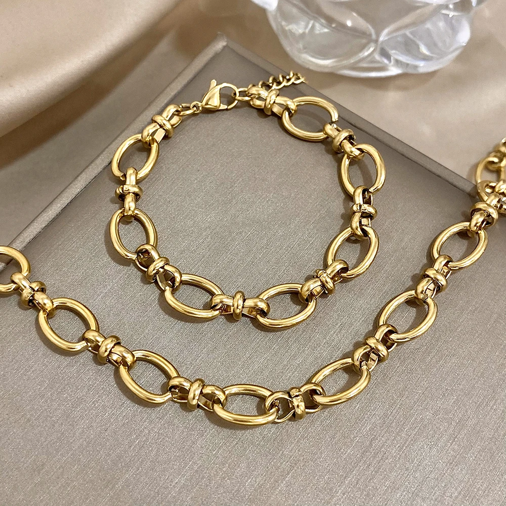 Водонепроницаемые овальные браслеты из нержавеющей стали