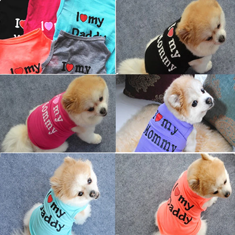 Женская летняя футболка из 100% хлопка Одежда большого размера для собак рубашка I