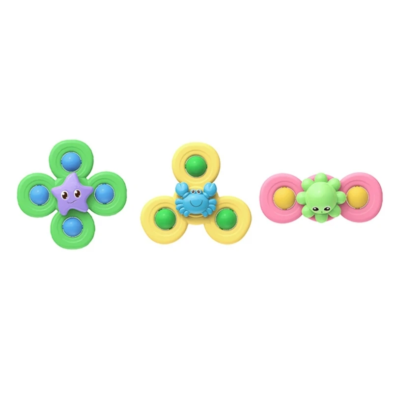 

Cartoon Suction Cup Toy for Kids Sea-Animal Sucker Spinner Toy for Baby Highchair Rotary Teether Bathtime Activity Toy GXMB