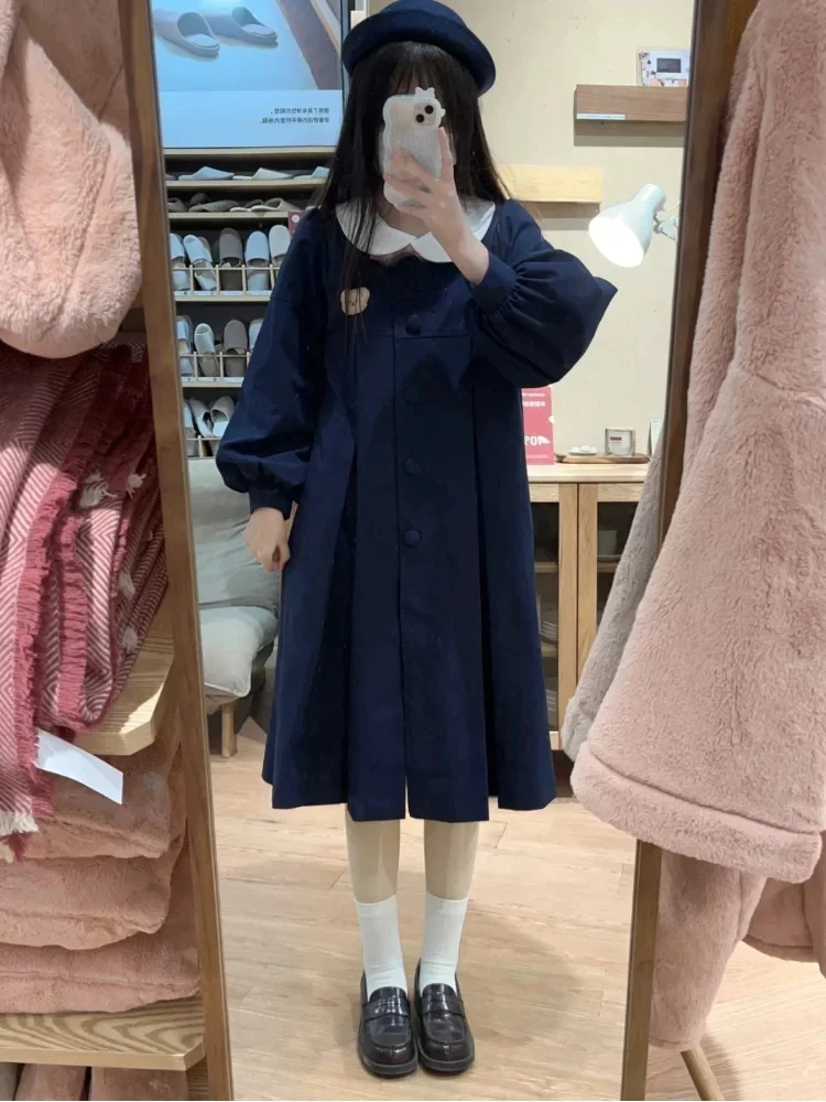 Женская куртка с вышивкой и медведем свободная повседневная в японском стиле