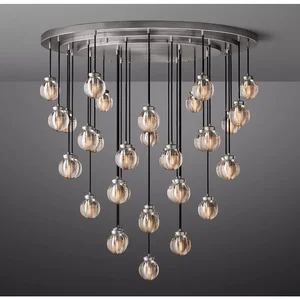Image for LED Pendant Light Pearl Round Chandeliers Modern R 