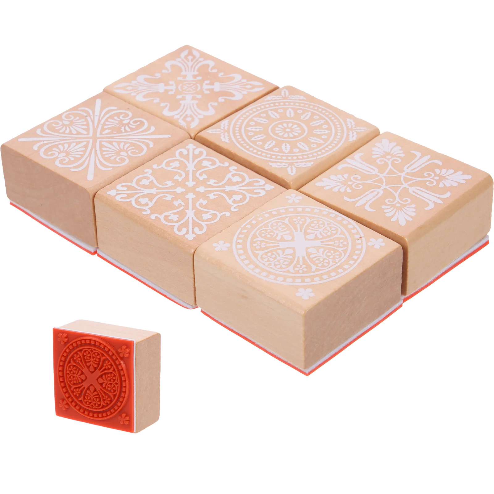 

Stamp Stamps Wooden Wood Block Rubber Blocks Diy Stamping Scrapbooking Square Craft Decorative Stamper Mounted Ink Hand Vintage
