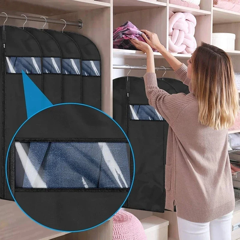 

Covers Coat Cover Garment Bags Dust Protector Closet Hanging Organizer Clothing Clothes Suit Dress Dustproof Waterproof