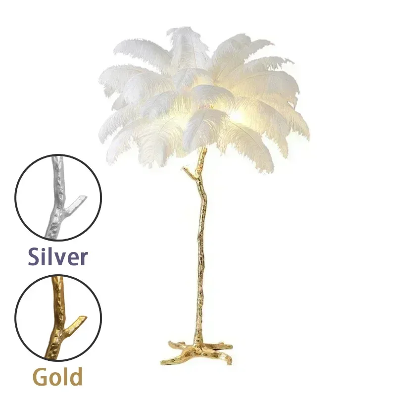 

MOSA ZX Светодиодный торшер с перьями золотой