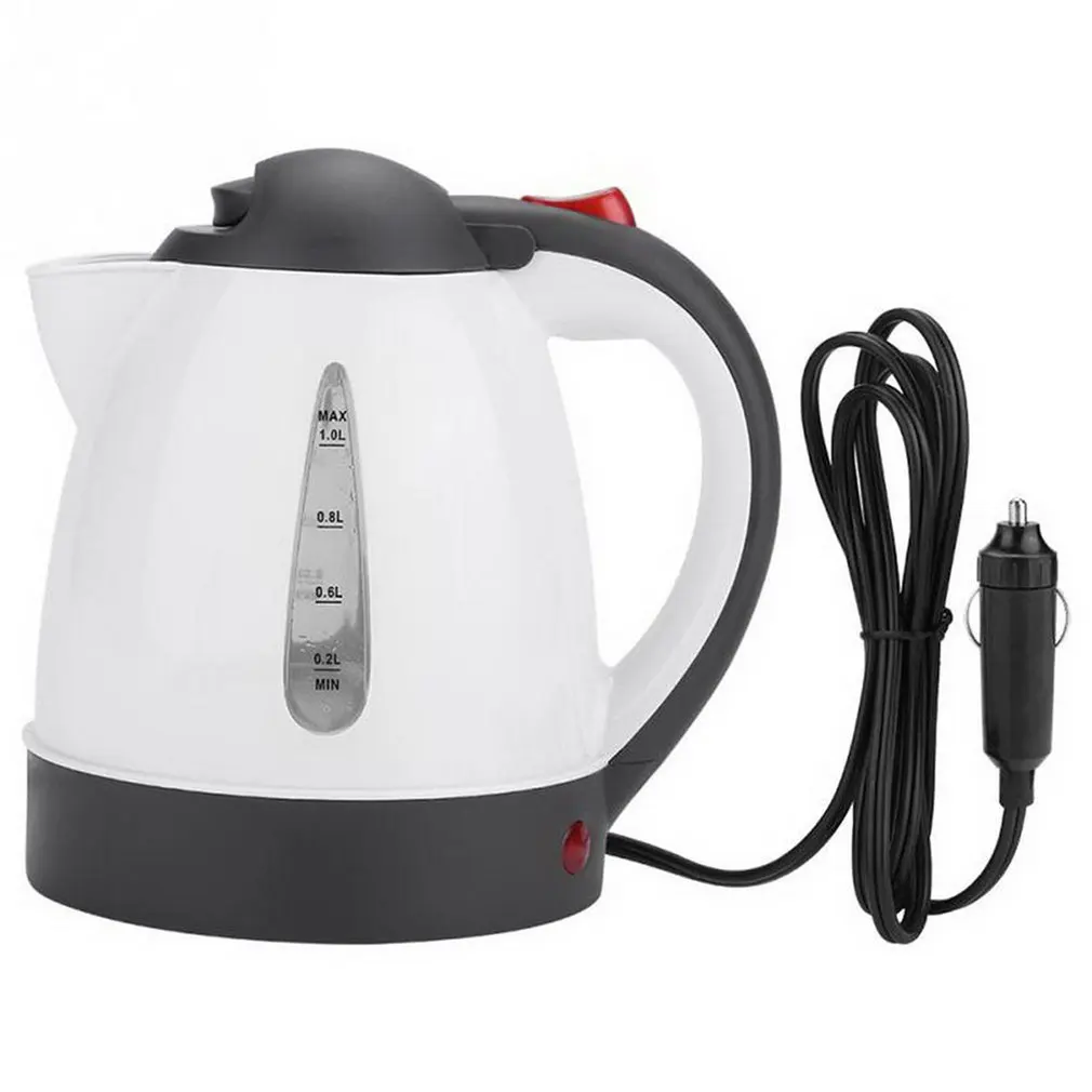 

1000ML Car Electric Kettle Stainless Steel Insulation Anti-Scald Car Travel Coffee Pot Tea Heater Boiling Water Heater Vehicle