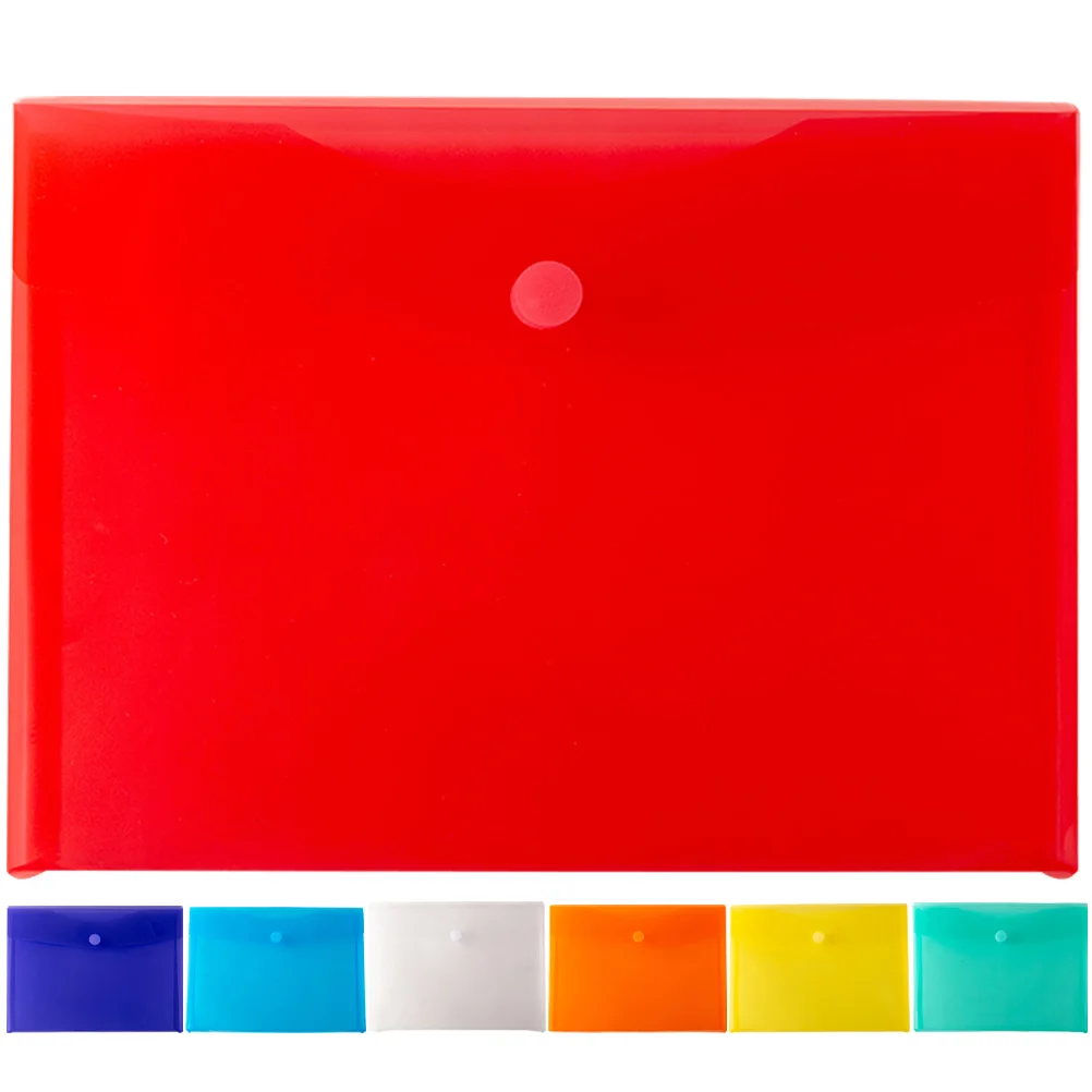 

7Pcs Office Colorful Reusable Office File Folders A4 File Storage Bag File Folders for Storage Home Office