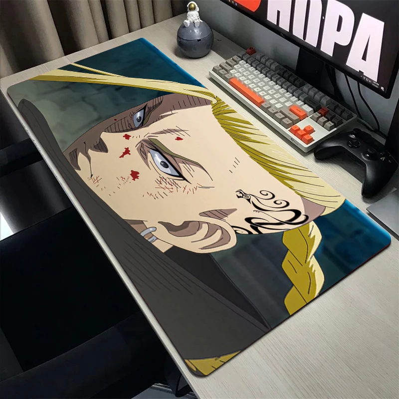 

Rubber Mousepad Large Gamer Mouse Pad 500x1000mmLaptop Tokyo Revengers Anime Mousemats Notebook Office Carpets Mousepads XXL