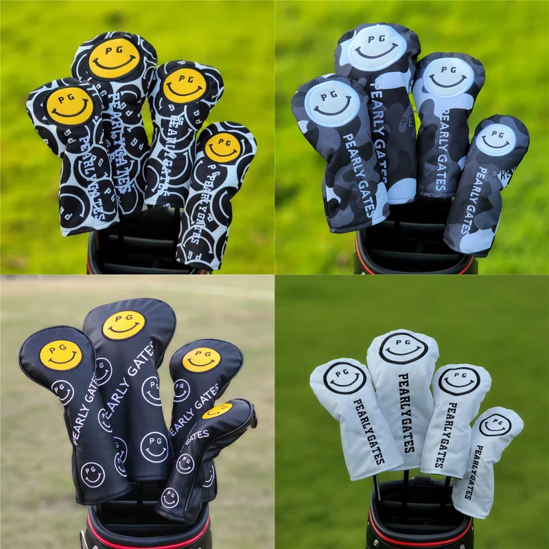 

PG Golf Wood Iron Headcovers Set Pearly Gates Golf Covers For Driver Fairway Hybrid Woods Irons Golf Club Protector Set