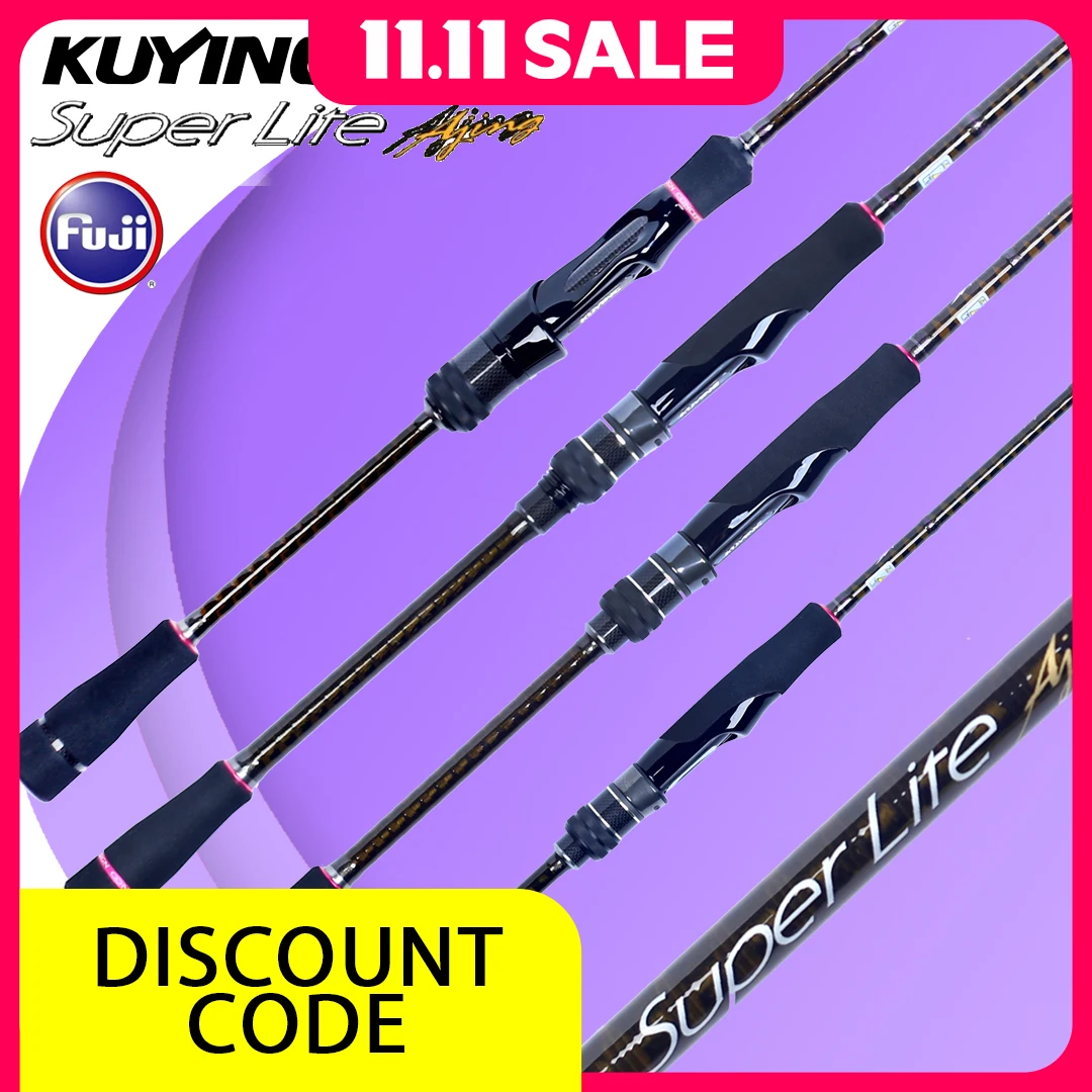 Фото KUYING SUPERLITE Ajing Spinning Rock Fishing Lure Rod 2,04 м 2,28 м 2,31 м 2,58 м Быстрая скорость Нижняя рыба Carbon FUJI A Ring Shore №1