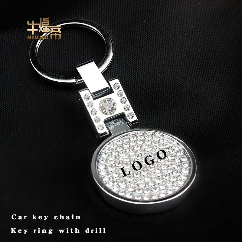 

Car Keychain For Ford BYD Kia Hyundai Peugeot Jaguar Volvo Chevrolet Mazda Buick Cadillac With Drill Key Ring Metal Accessories