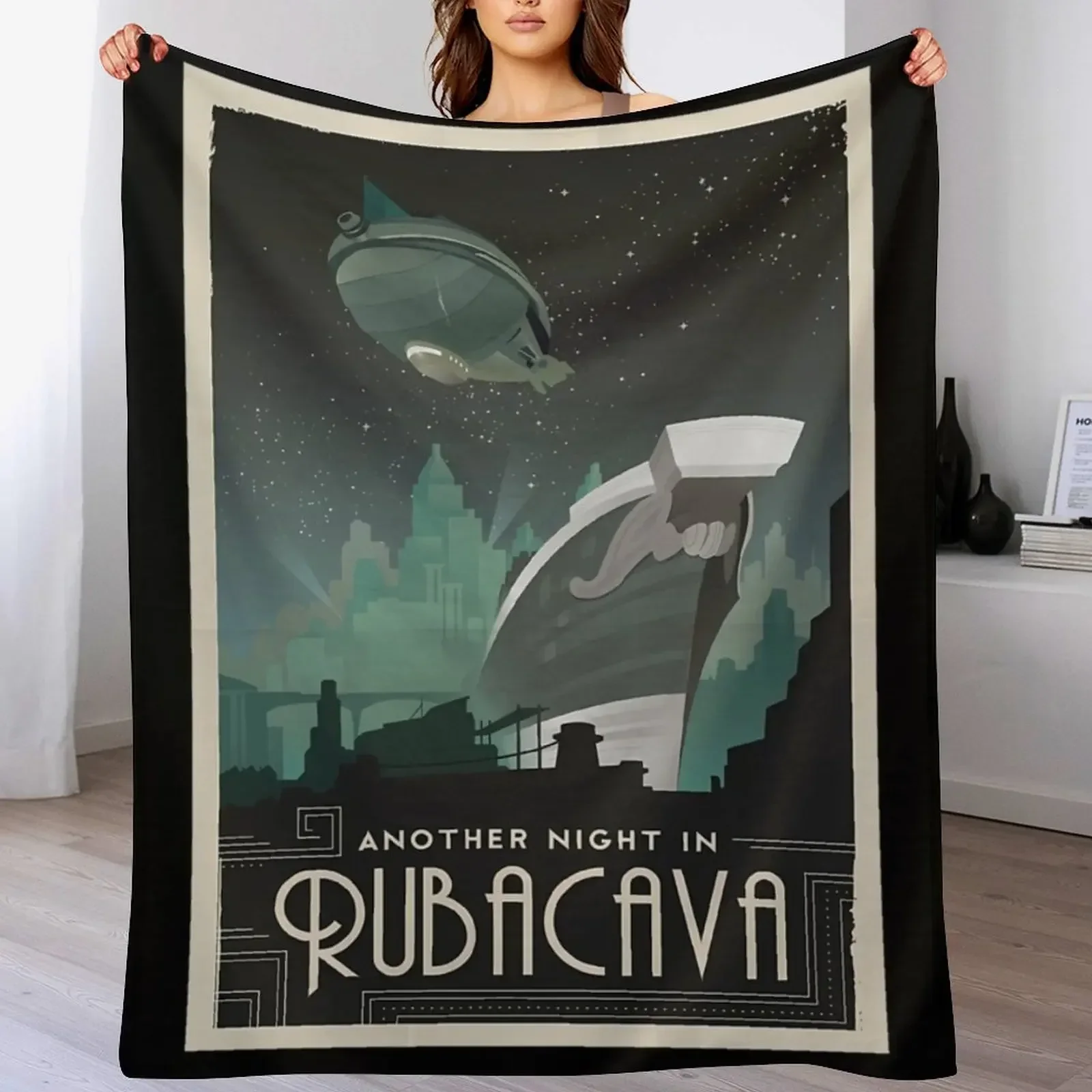 Фото Плед Grim Fandango Travel s - Rubacava, теплый и удобный плед, подарок для родителей и друзей №4