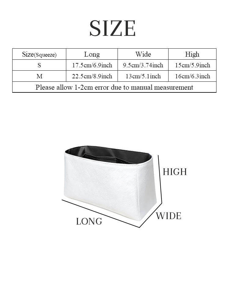 Вставка-органайзер для кошелька подходит Loewe Squeeze бумажная сумка макияжа Dupont