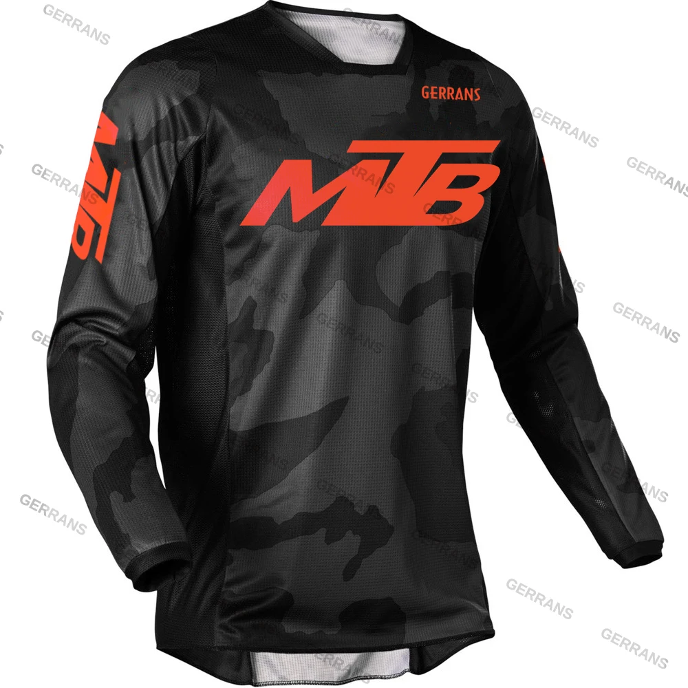 2024 Motocross Shirt Long Sleeve Men Downhill Jersey Off-Road Bicycle Racing T-Shirt Quick Dry Cycling Enduro Gerrans Mtb