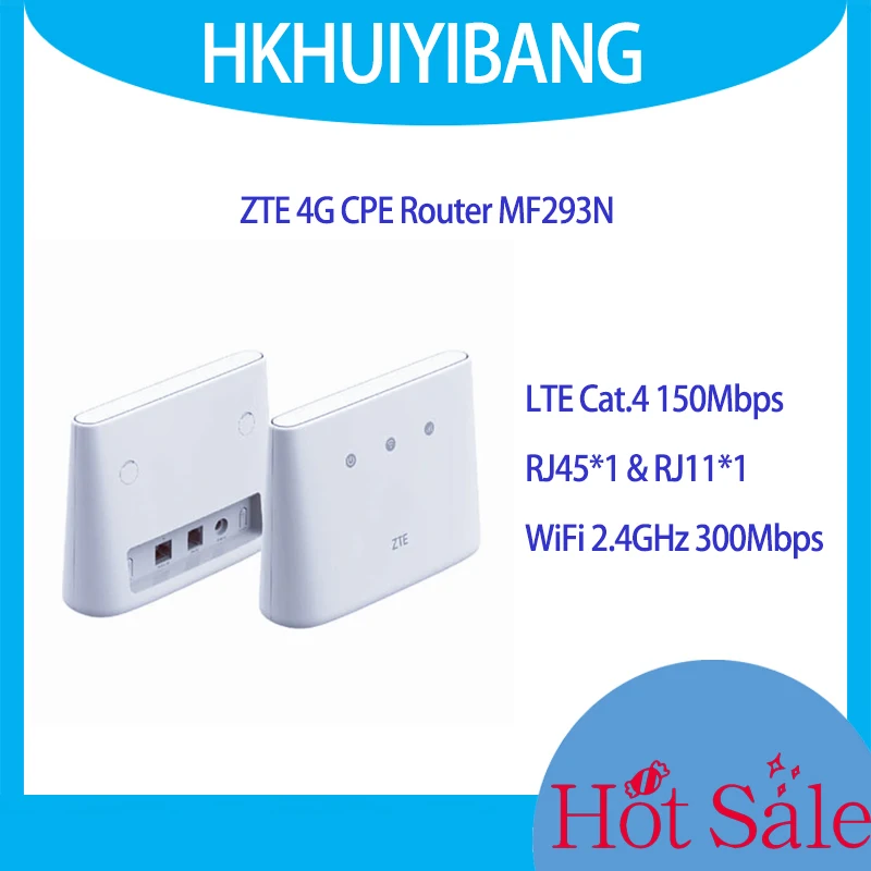 

Wi-Fi-Роутер ZTE MF293N, 300 Мбит/с, Мбит/с