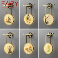 fairy chinese style wall lamp modern vintage brass creative design sconce light led gold for decor home living room bedroom