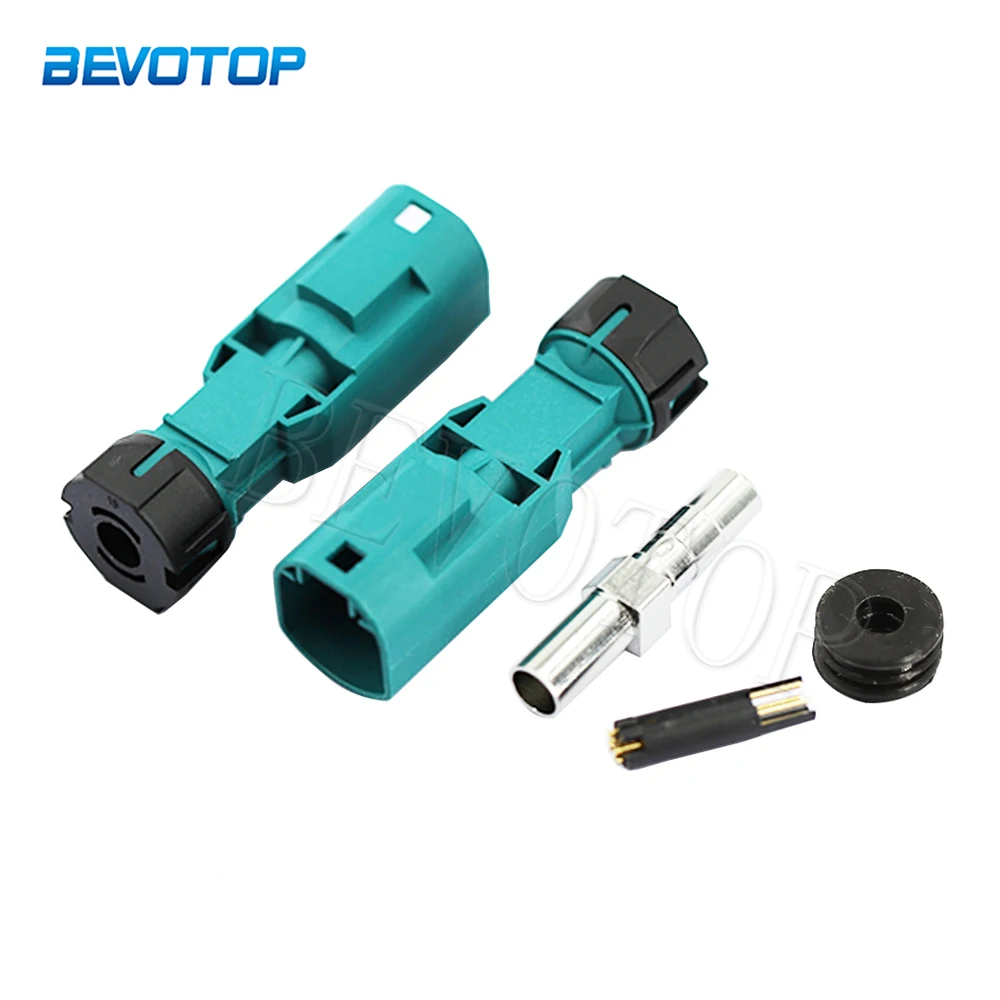 

1Pcs Waterproof HSD 4 Pin Connector Water Blue Code Z Male/Female Plug Assembly for 4-Core HSD LVDS Coaxial Cable