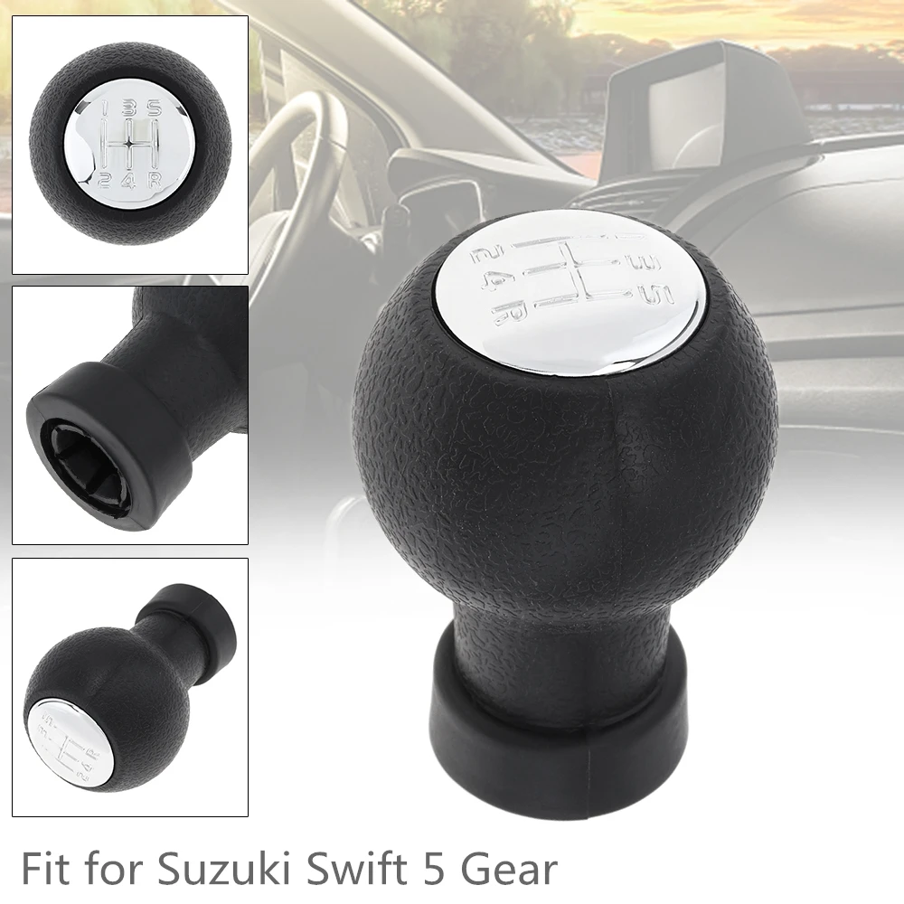 

Ручка рычага переключения передач, 5 скоростей, ABS, черная, подходит для Suzuki Swift 2005-2010 SX4 2007-2013 ALTO 10-15