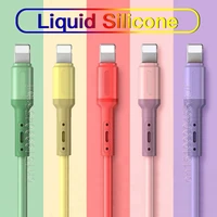 usb cable for iphone 13 12 11 pro max x xr xs 8 7 6s 5s fast data charging charger usb wire cord liquid silicone cable 1m