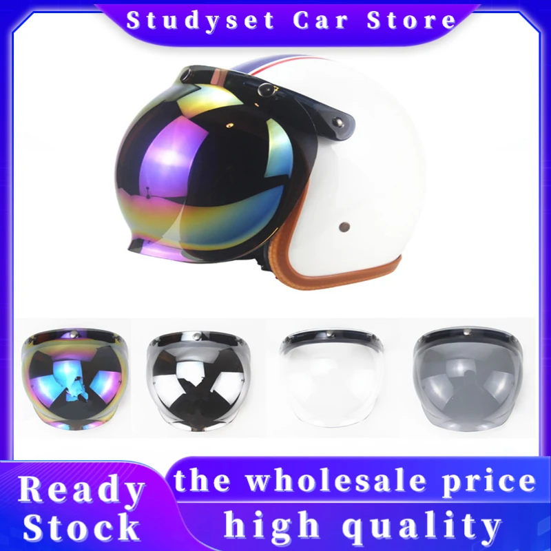 

Open Face Helmet Visor Motorcycle Helmets Bubble Visors Flip Up Motorcycles Visor Lens Motorcycle Helmet Accessories