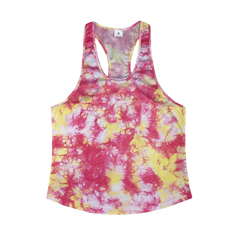 Camo Gym Stringer майка мужская сетчатая одежда для фитнеса и бодибилдинга Tanktop летняя