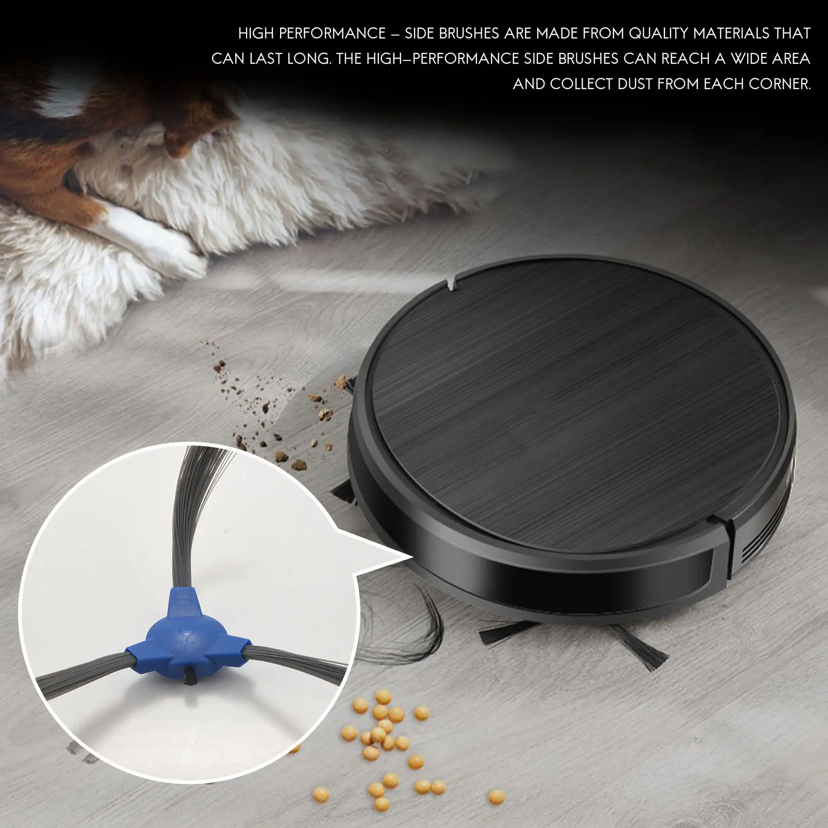 8 шт. сменные боковые щетки для Coredy R300 R550(R500+) R650 R700 R3500 GOOVI 1600PA Bagotte BG600 IMartine