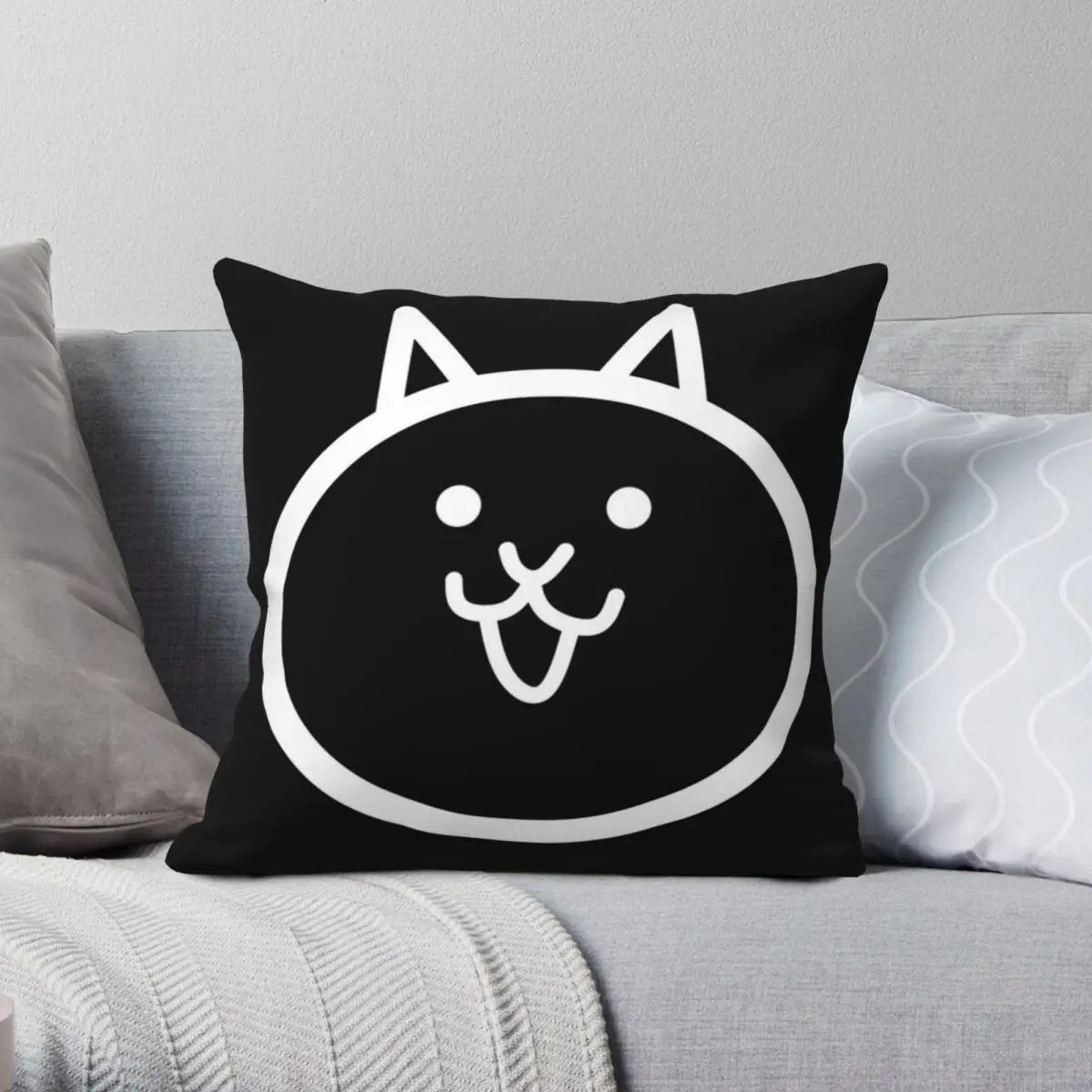 

Battle Cat Dark Pillowcase Polyester Linen Velvet Pattern Zip Decor Pillow Case Bed Cushion Cover