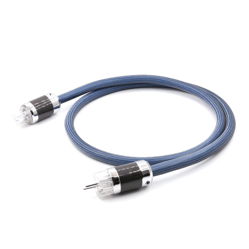 P111 OCC посеребренный Сетевой Кабель AC Schuko