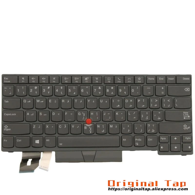 Клавиатура ARA с арабской подсветкой для Lenovo Thinkpad T14 P14s Gen 2 5N21B08345 5N21B08382