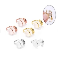 5pair invisible and painless earring converter with ear pads pierced to not pierced change earring post to non pierced clip ons