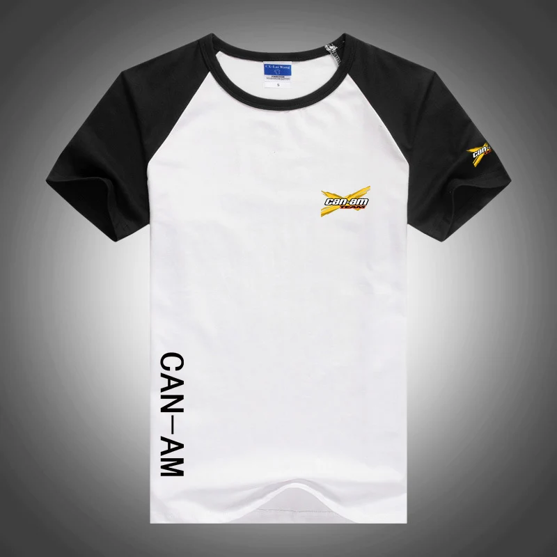 

2023 CAN-AM BRP Men New Summer Hot Sale Print Fashion T-shirts Cotton Fast-drying Short Sleeves Round Neck Man Clothing Formal