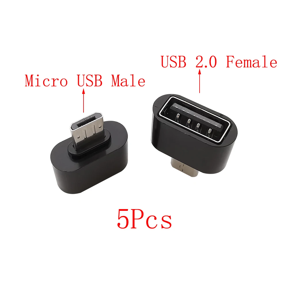 

5 шт. USB Type C OTG адаптер черный, белый, серебристый