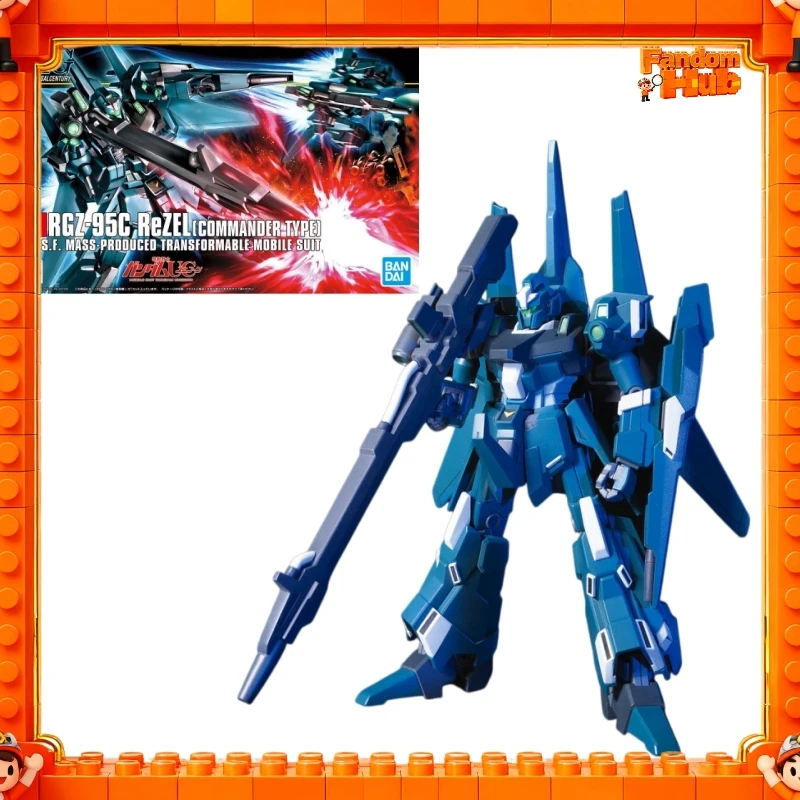 Фото Оригинальный сборный набор модели Bandai Hguc 108 1/144 Rgz 95c Rezel, коллекционная игрушка-меха, подарок. №1