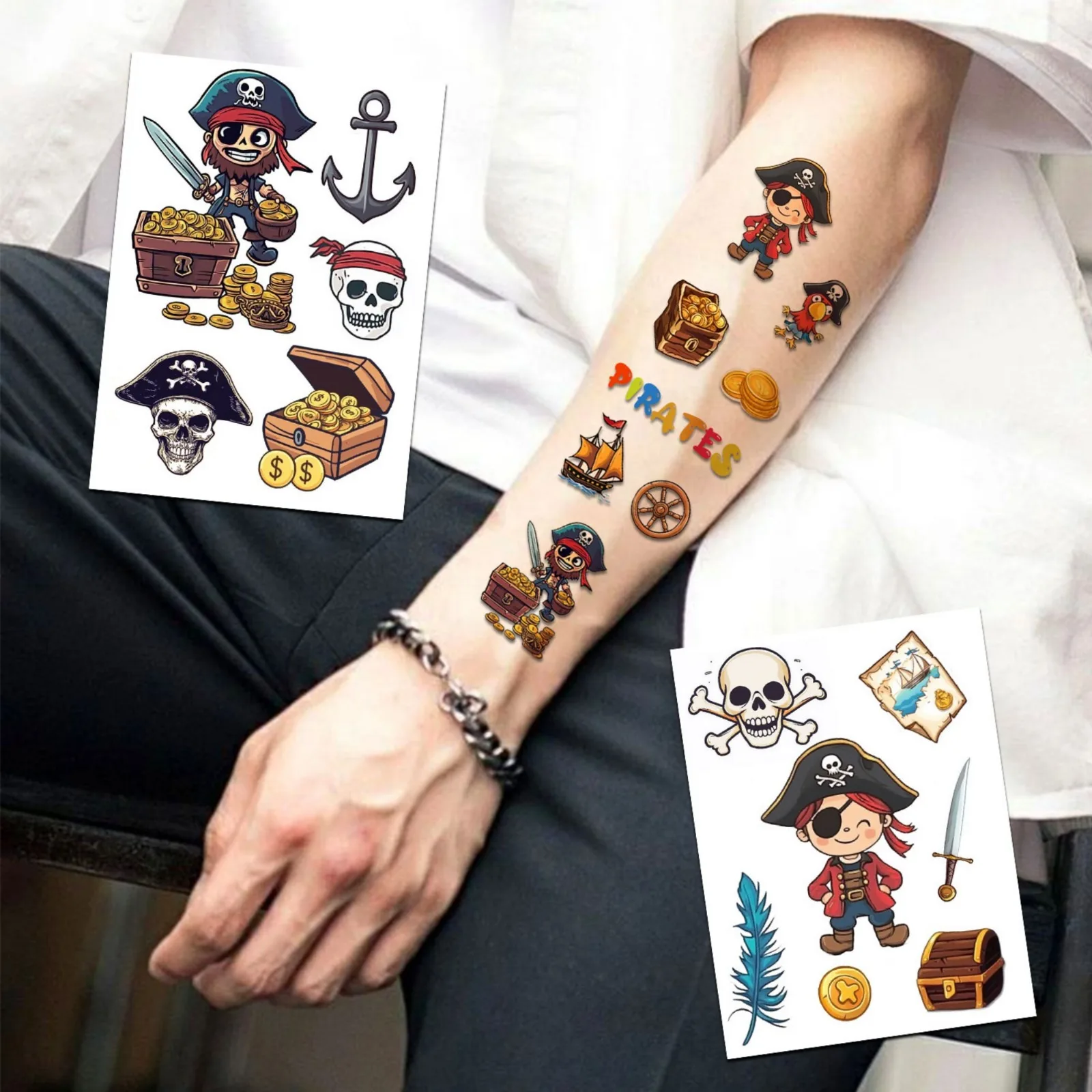 2 Коробки Х 24 Листа. Набор Временных Татуировок — Поддельные Татуировки На Тему