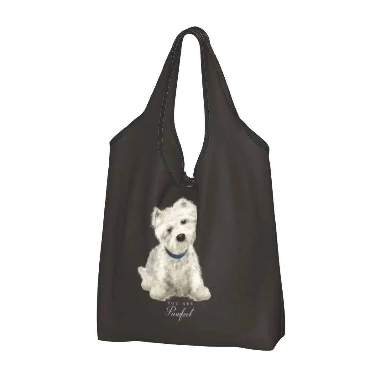 Сумка для покупок West Highland White Terrier Dog модная сумка сумка-тоут через плечо