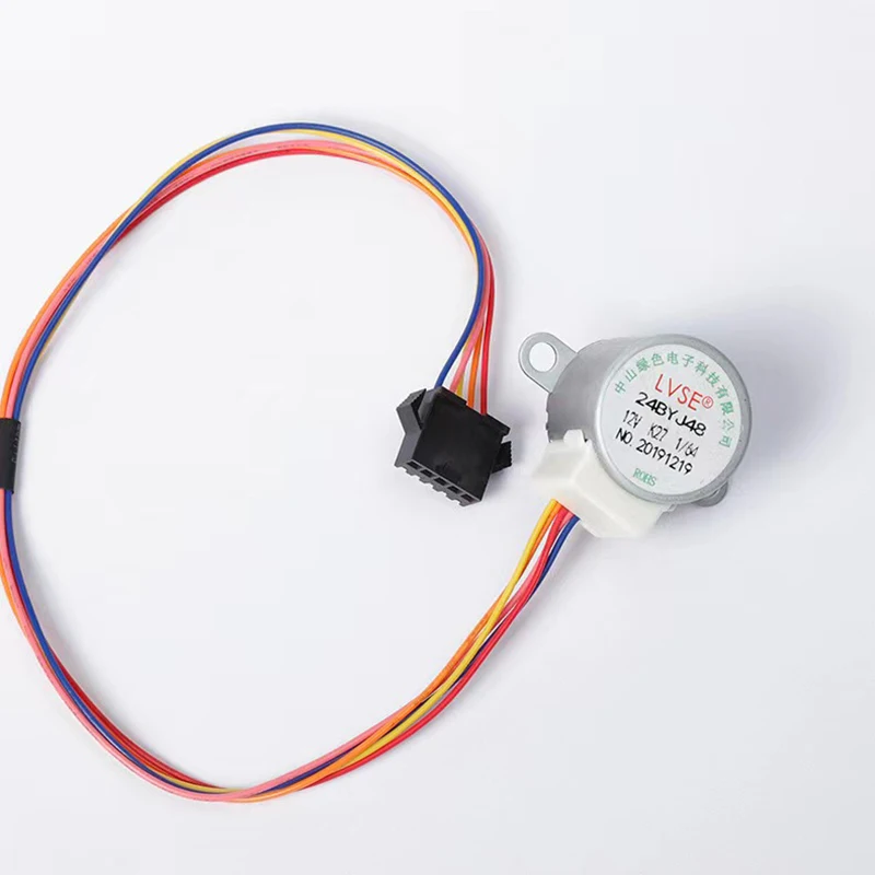 Фото 24BYJ48 DC 5V CNC редукционный тактовый шаговый двигатель 24BYJ48 Step motor №1