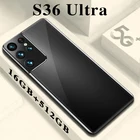 Новый смартфон Galaxy S36 Ultra, 6,1 дюйма, 5600 мАч, разблокированный телефон, телефон с экраном 512 дюйма, 40 Мп + 48 МП, 16 ГБ + Гб, мобильный телефон