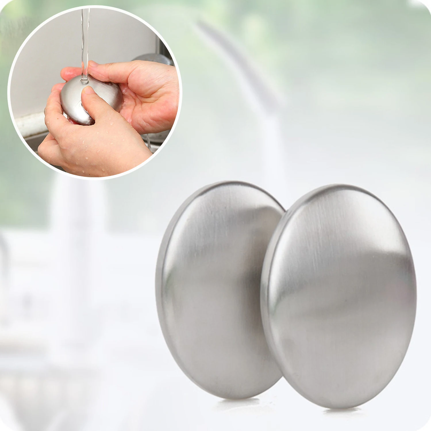 

Stainless Steel Soap Shape Deodorize Smell From Hands Retail Eliminating Kitchen Bar Bathroom Soap Useful Tools Smell Soap Bar