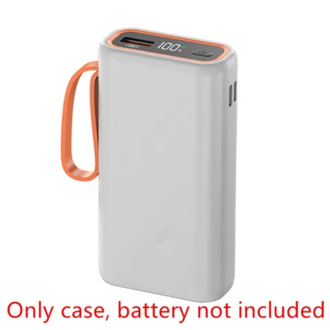 Корпус внешнего аккумулятора USB Type-C, 5 В, 2 слота, 21700