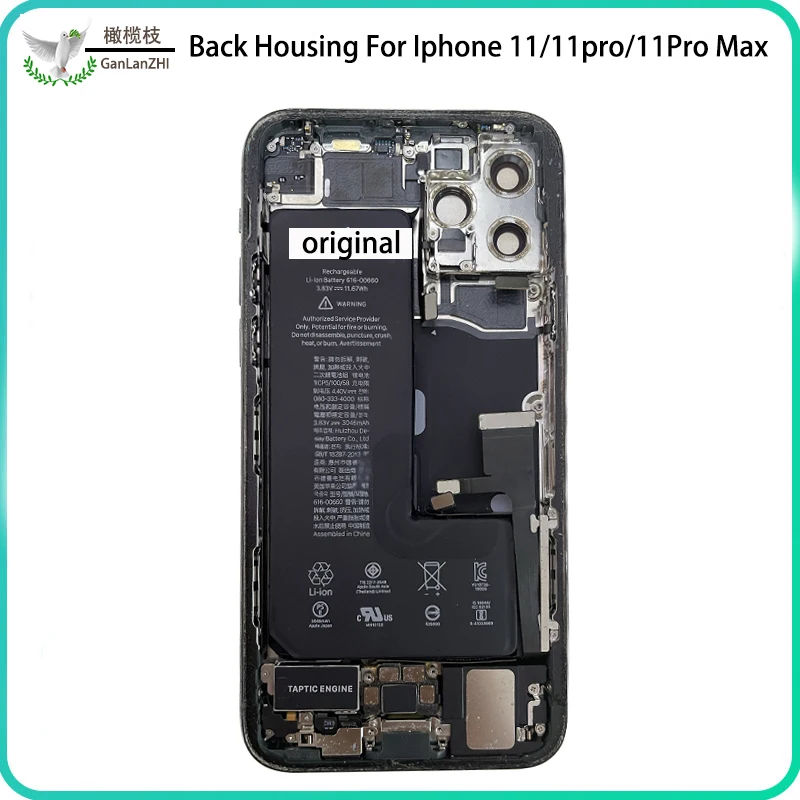 

Чехол для Iphone 11 Pro, задняя крышка, стеклянная рамка, Ремонтный Чехол для мобильного телефона, оригинальный съемный экран 11Pro Max, полная сборка, замена