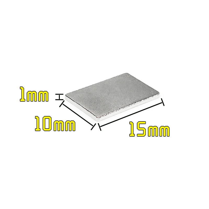 

5/10/20/50/100/200/300PCS 15X10X1mm Thin Block Powerful Strong Magnetic Magnets N35 Permanent Neodymium Magnets 15x10x1 15*10*1